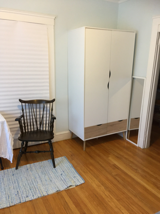 Provided dresser. - Furnished bedroom in charming two-bedroom condo (all utilities included, flexible lease)
