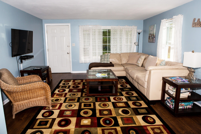 Living Room - 89 Palm Beach Ave. Briggs Farm Narragansett House