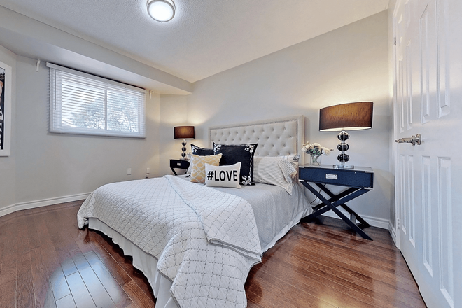 Private Bedroom C (Queen bed) - Private rooms for female in a shared house at Camgreen Circle, Mississauga, Utilities included