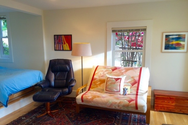 Living room - Furnished 1-Bedroom In-Law Apartment For Rent