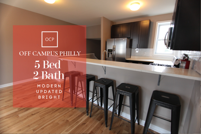 Kitchen - Off Campus Philly  - Bright Updated 5 Bed 2 Bath