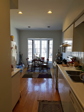 Kitchen & eat-in dining (shared space) - Furnished basement rental w private bathroom in Upper Beaches House