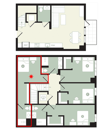 floorplan - HUB College Park Apartments