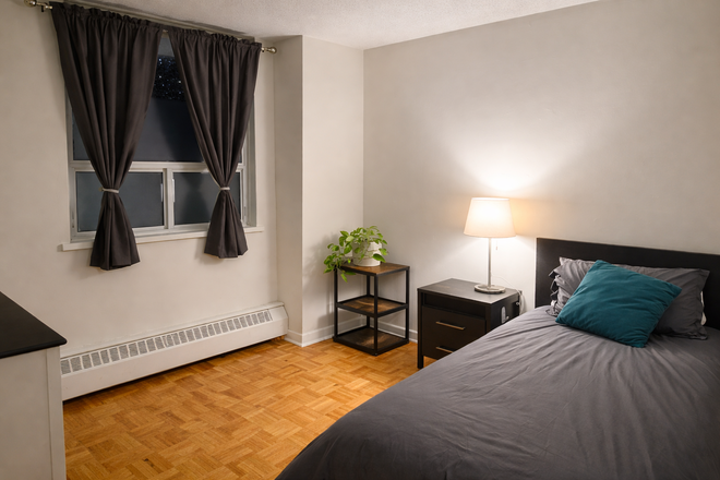 Bedroom A: $955 Private room with Double sized bed - Private room for rent in a shared apartment at Roehampton Avenue