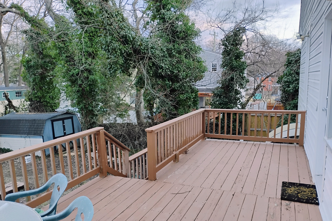 Deck - 2 bedroom apartments in a house,  nice location, walk to Metro, UMD bus, and shopings