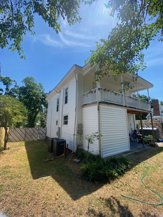 Back yard, side entrance from front of house - House for Rent - 700 W 24th Street  Richmond, VA 23225