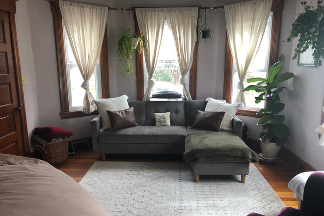 Living Room - Sunlit 2 bedroom (Walk to Downtown Northampton) Duplex