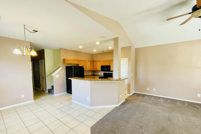 Entry view (dining/kitchen/living room). - Kiskadee Park, under 5 miles from CCU Townhome