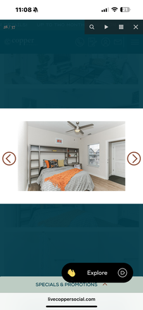 Bedroom - Copper Social Apartments