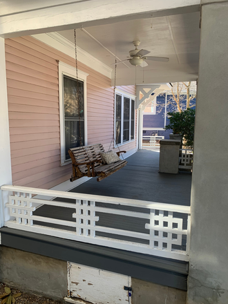 1b. Front porch and large swing is a great treat with lots of room for more furniture - L5P/Candler Park Apt 1