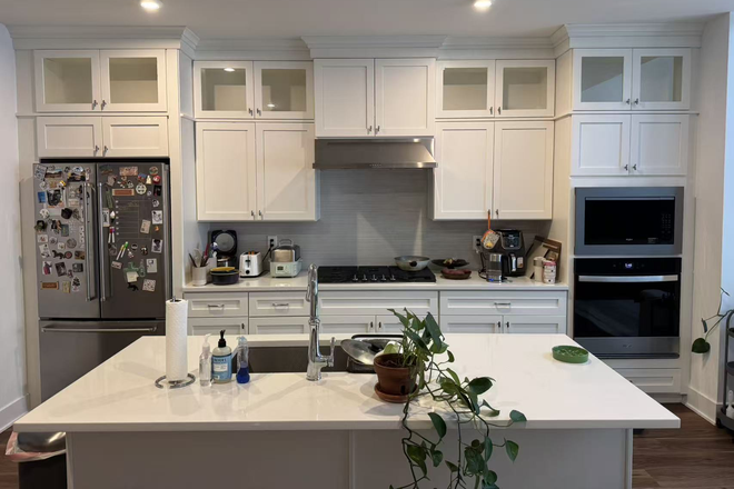 shared kitchen - Furnished Bedroom with Shared Bathroom, Female Only Condo