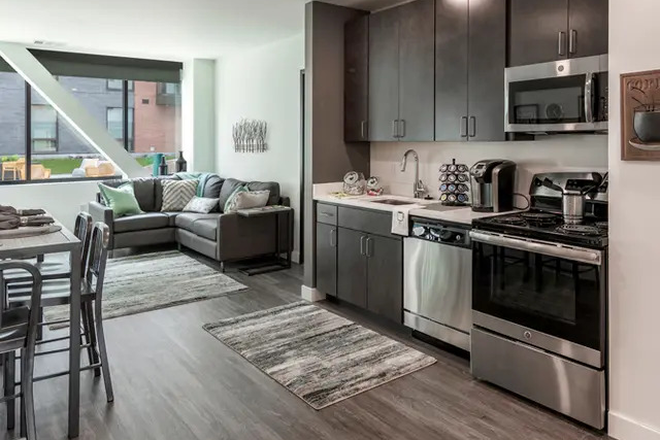Kitchen / Living Room - 505 Walnut 4 person appartment Apartments