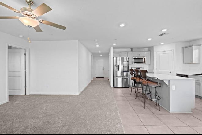 Kitchen - Master bedroom with bathroom. Move-in on 1/1/2026. $450 each for two girls, or $800 for one girl House