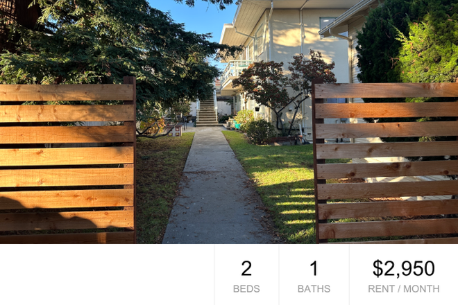 facing back  from the gateway - 1615 Carleton, furnished, spacious apartment  in garden setting, in-unit laundry, dishwasher