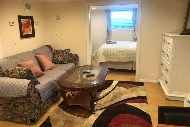Living area - Furnished 1BR apt-Old Trenton Rd-W. Windsor