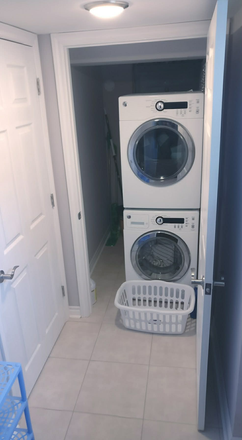 Laundry - 1 single bedroom in the basement for female only. Bathroom and kitchen are shared with 2 other.