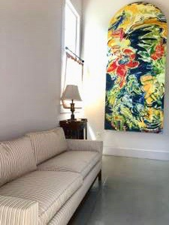 Handsome entry and living room open to Bar/Kitchen on other side - 803 Constantinople Street, 2 BR/1BA