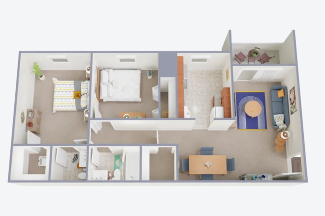 This is for the bedroom next to the kitchen. - Foxridge apt shared housing