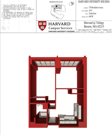 Unit plan - Harvard at Trilogy Apartments