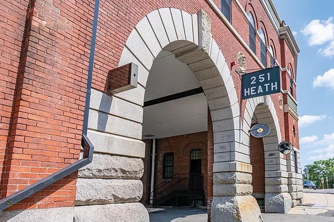 Building Entrance - 2BD/1BA | 1,200 Sq Ft Loft | W/D In Unit | 2 Garage Spots | Storage | 2 Min to Heath St T