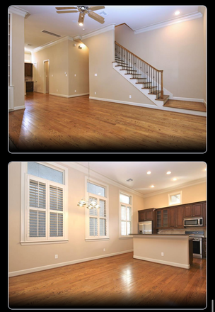Kitchen and Living Room - Museum District Town House, close to campus and Hermann Park