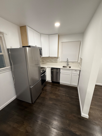 Kitchen - Renovated full kitchen studio apartment near trader- 8 minutes drive to UMD - free parking also n
