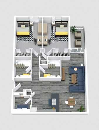 Floor Plan - Station 21 Apartments