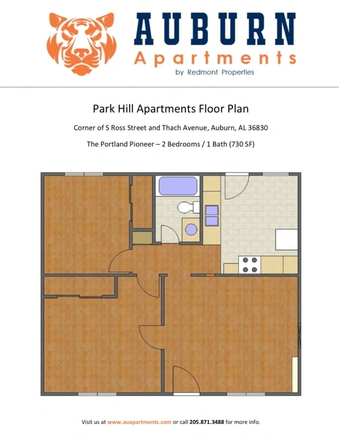 Floorplan - Park Hill Cottage Apartments