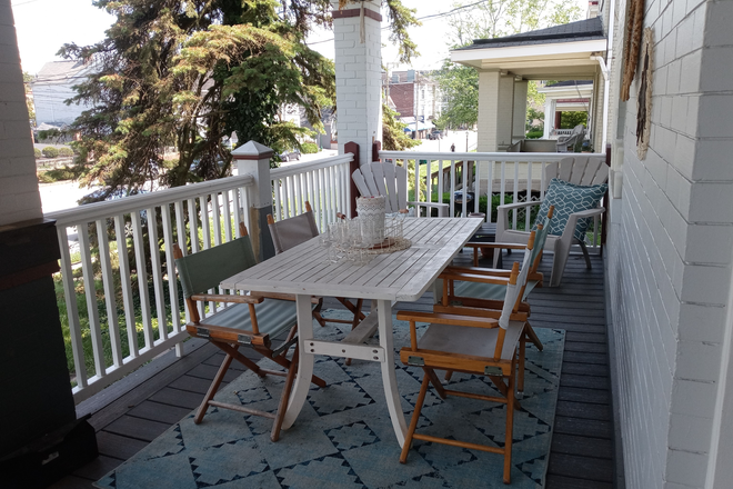 Front Porch & View of Hyde Park Square - Hyde Park on the Square!