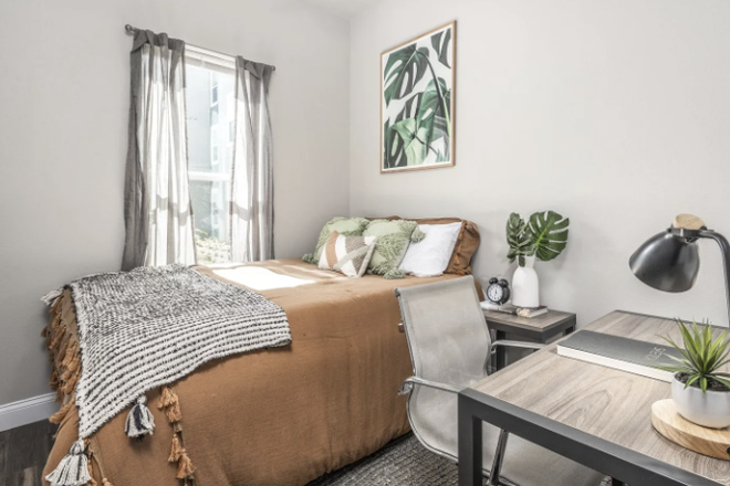 Bedroom - The Aves at 12100 Apartments