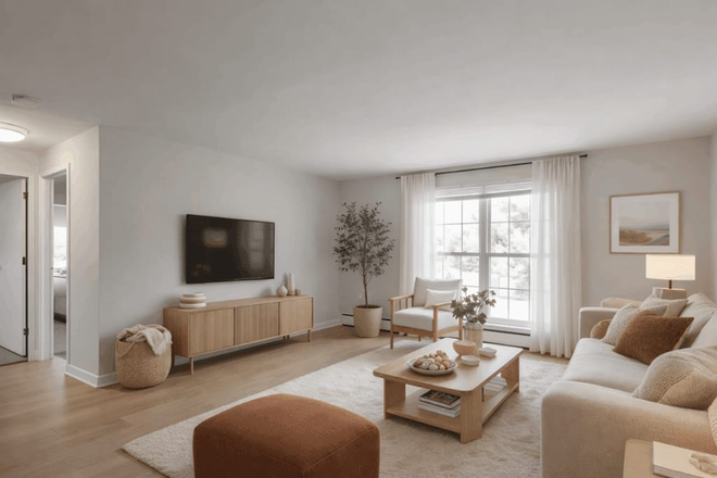 Living room - The Boulders Apartments