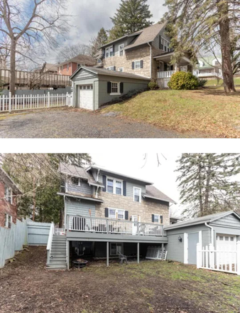 Front, left side, and back of house. Fenced in backyard, back deck, and lovely front porch - 138 W. Prospect Ave House