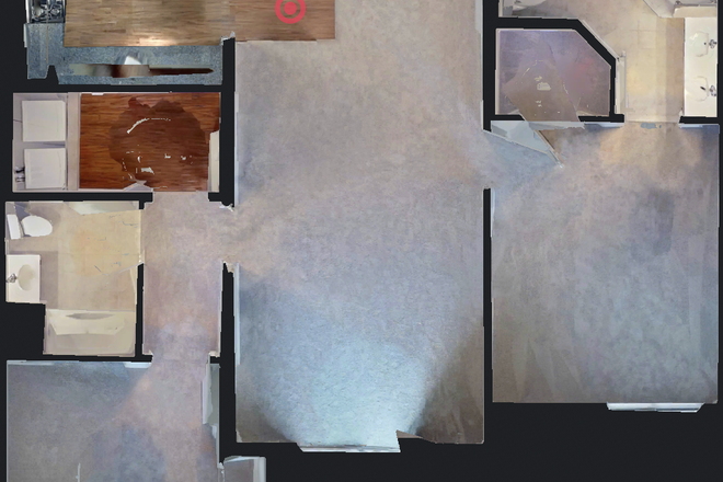3D Floor Plan (Balcony excluded) - Sublet:Furnished 2BR/2Bath apt-Grand Central Dr-Hamilton