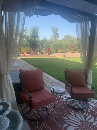 Outside back Patio - `Heirloom Retreat