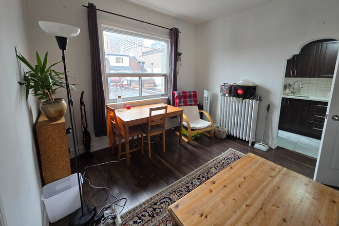 Living Room - May 1 - Jul 15 sublet: Furnished Bedroom in apartment on Harbord & Robert, 2 male roommates