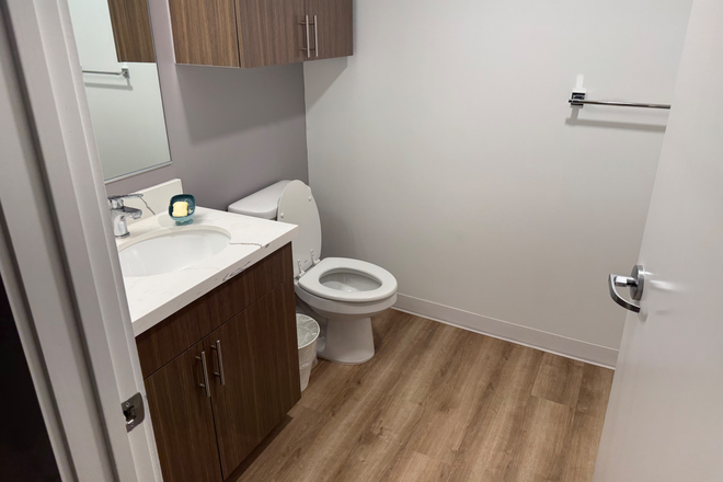 Toilet - Private Studio Apt Life Tower Summer 2026 Re-Let, close to campus and med center