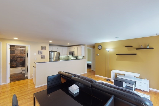 Living room - 435 Washington St Condo