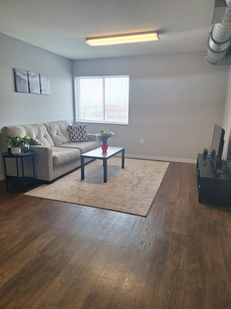 Living room - The Lofts 2 bedroom sublease available