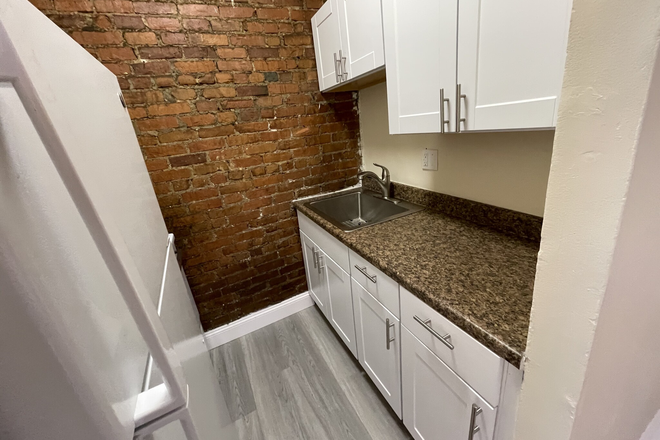 Kitchen - 2 Bed Mission Hill - No Broker Fee - Beautiful Exposed Brick!