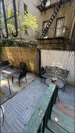 Backyard space - Lower East Side Apartment