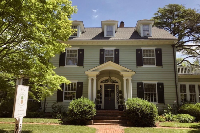 Street view, front of house - Room at Colonial Capital B&B, Across from Alumni House and Zable Stadium