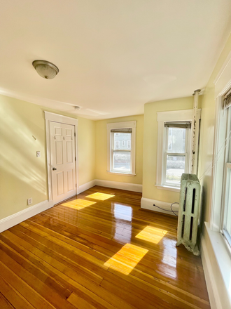 Bedroom #1; Lots of natural lighting, cheaper than other 2 rooms due to size - Newly Renovated Brookline Apartment ~20 minutes away from Northeastern University