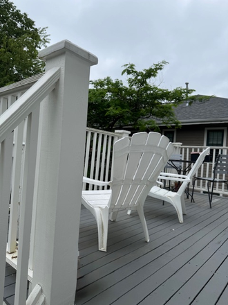 Deck - Second Level Studio with Separate Entrance, Deck and Parking - near Longwood Medical Area