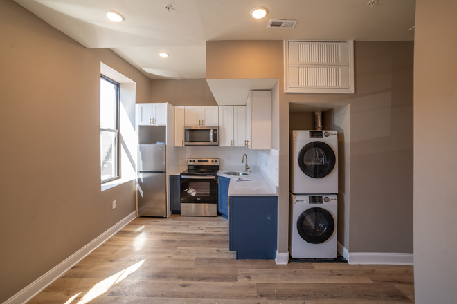 Kitchen - Shared ROOF DECK - Brand New Bright 1 Bed 1 Bath Apartments