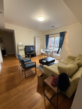 Living room - Shared Room Spot for Female in Allston Apartments