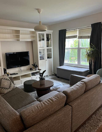 First Living room - 1st floor - 🏡 Private Furnished Basement Suite — FULL Private Floor with private bathroom and living room