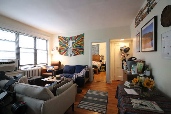 living room - Sunny Brookline 1 bedroom for August 1 Apartments