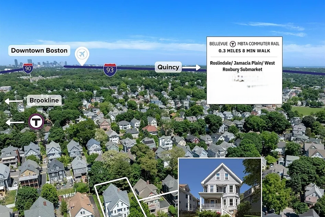 Location - 5BR 2 Bath spacious two floor apartment on quiet street, walking distance to bus and commuter rail