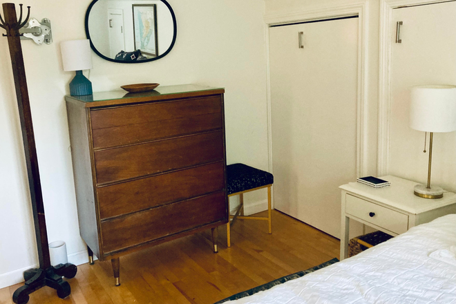 bedroom - Spring 2026 semester!  Quiet furnished room with private bath, one block from campus. All utilities. House