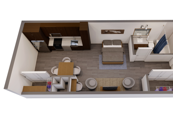 Floor plan - University Edge Studio Apartment